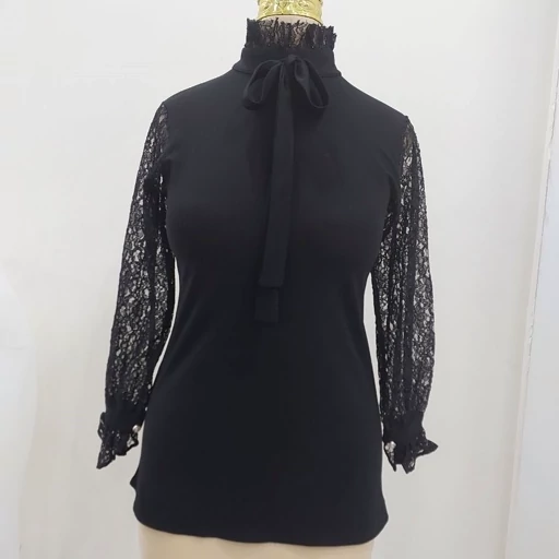 شومیز مجلسی بلوز مجلسی لباس مجلسی آستین گیپور اسکاچ کشی- فروشگاه میس پارلا