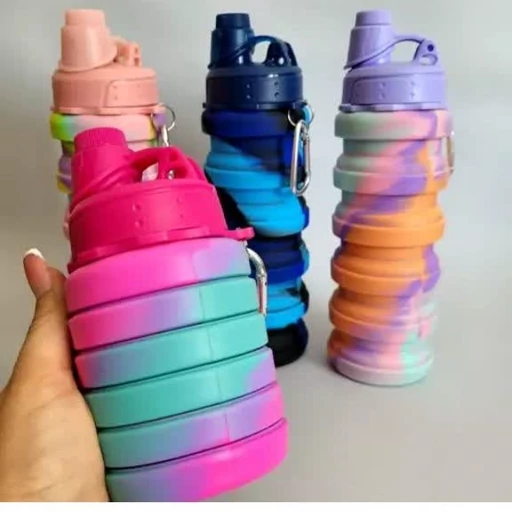 قمقمه سلیکونی تاشو اصلی جعبه دار- فروشگاه میس پارلا