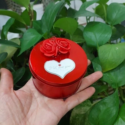 جعبه طلا جعبه فلزی کادویی کوچک قطر 7 سانت- فروشگاه میس پارلا