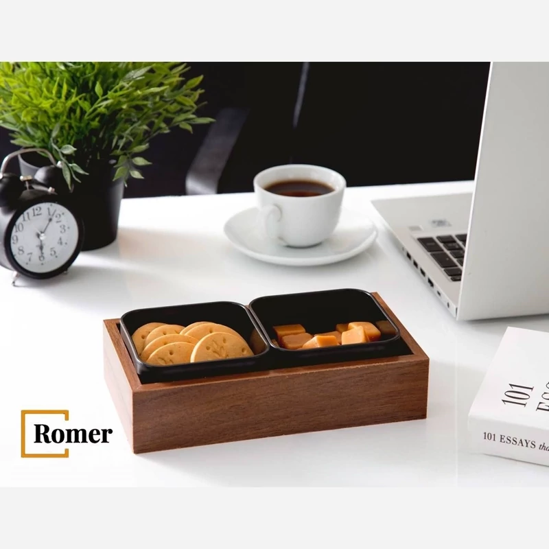 اردوخوری دو پیاله ظرف پذیرایی 2 خانه چوبی برند رومر Romer- فروشگاه میس پارلا