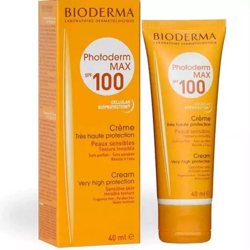 کرم ضدآفتاب بیودرما فرانسه فوتودرم مکس SPF100 ضدآفتاب رنگی بیودرما 40 میل کیفیت اصل- فروشگاه میس پارلا