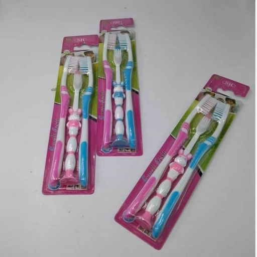 مسواک سه عددی خانواده- فروشگاه میس پارلا