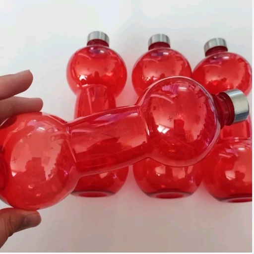 قمقمه طرح دمبل جنس پت- فروشگاه میس پارلا