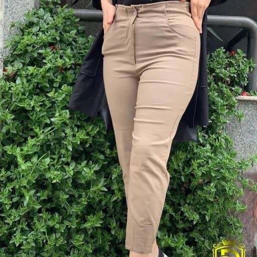 شلوار مام کتان کمر هویجی- فروشگاه میس پارلا