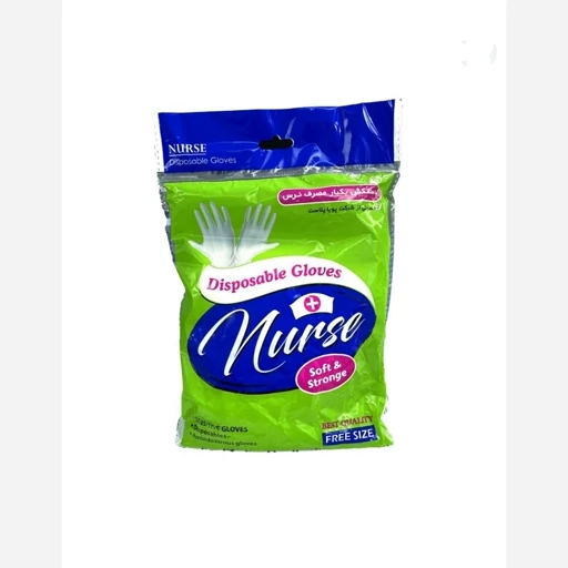 دستکش بهداشتی یکبار مصرف نایلونی برند نرس و رنگین سفره 100 عددی- فروشگاه میس پارلا