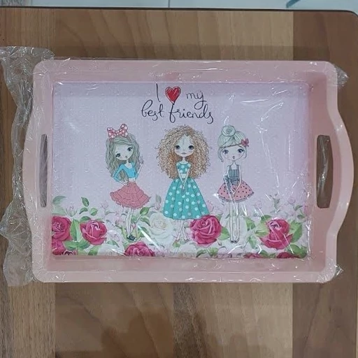 سینی مستطیل طرح دار- فروشگاه میس پارلا